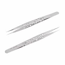 m&R -SS-SA Fine Point Stainless Steel Antimagnetic Professional Precision Multifunction Tweezers