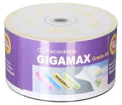 Gigamax Blank CDs - 50 Pieces with 700 MB