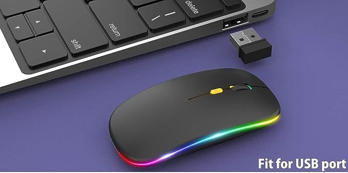 HP Wireless LED Mouse Rechargeable Slim with USB Model W10