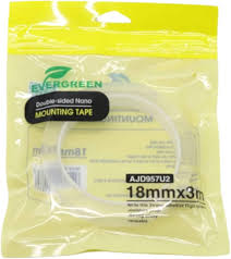 Ever Green 18mm Double Face Nano Mounting Tape 18mm x 3m - Clear