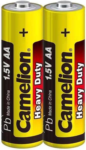 Camelion AA R6 1.5V Zinc-Carbon Batteries, 2-Pack
