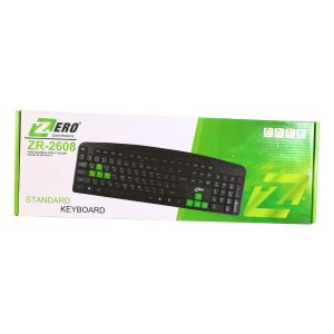 Zero Keyboard USB Multimedia Black - ZR-2608