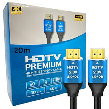 Cable HDMI 20m 4K HDTV Premium High Speed
